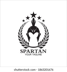 spartan logo icon designs vector