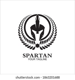 spartan logo icon designs vector