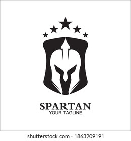 spartan logo icon designs vector