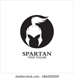 spartan logo icon designs vector