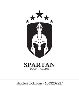spartan logo icon designs vector
