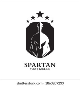 spartan logo icon designs vector