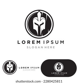spartan logo icon designs vector