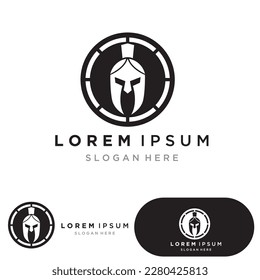 spartan logo icon designs vector