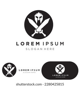 spartan logo icon designs vector