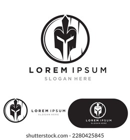 spartan logo icon designs vector