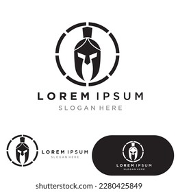 spartan logo icon designs vector