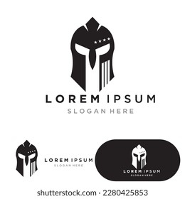 spartan logo icon designs vector