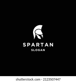 Spartan logo icon flat design template 