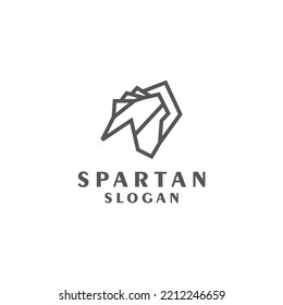 Spartan Logo Icon Vector Image