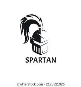 gladiador de concepto de ilustración de logotipo de spartan