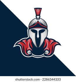 The Spartan Logo Mascot  is a powerful and dynamic design that exudes strength, durability, and toughness.