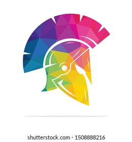 Spartan logo. Old Vintage Antiques Spartan warrior vector design