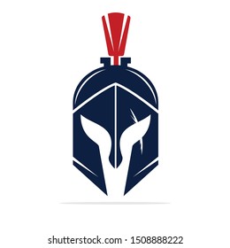 Spartan logo. Old Vintage Antiques Spartan warrior vector design
