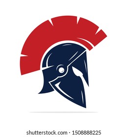 Spartan logo. Old Vintage Antiques Spartan warrior vector design