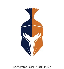 Spartan logo. Old Vintage Antiques Spartan warrior vector design