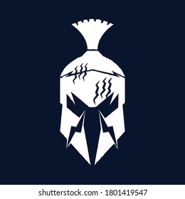 Spartan logo. Old Vintage Antiques Spartan warrior vector design