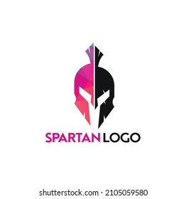Spartan logo. Old Vintage Antiques Spartan warrior vector design.