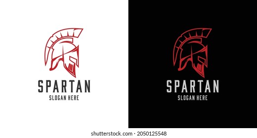 spartan logo set in linear and minimalist style