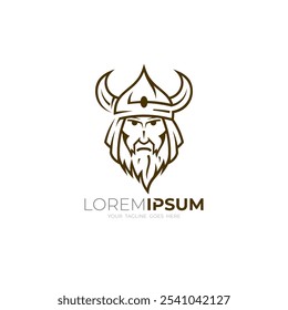 Logotipo Spartan com uma aparência simples, ícones viking