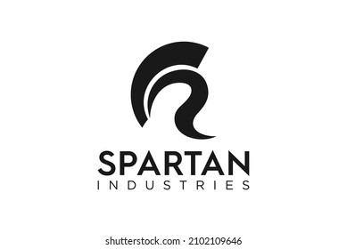 spartan logo simple minimalist greek