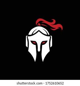 Spartan logo sparta logo spartan helmet logo vector
