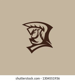 Spartan Logo . Sport logo template . Sport team Logo design .