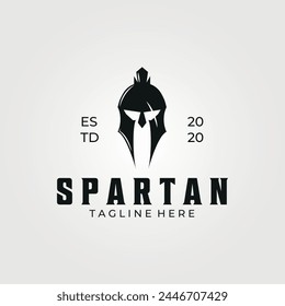 spartan logo template icon vector, sign and symbol for business