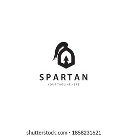 Spartan logo template vector icon design