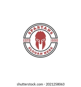 spartan logo template , vector spartan in white background