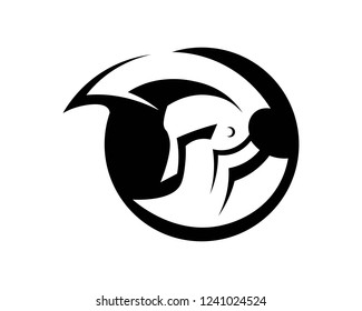 spartan logo and vector design helmet and head