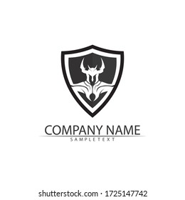 spartan logo and vector design helmet and head
