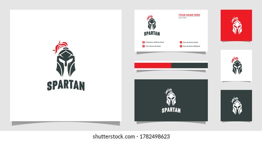 spartan logo vector design helmet 