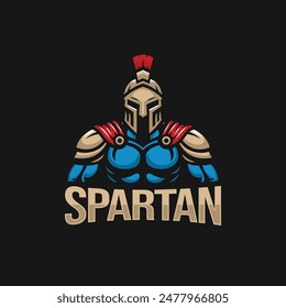 Spartan logo vector. EPS 10 editable vector