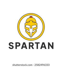 Spartan logo vector. EPS 10 editable vector spartan helmet