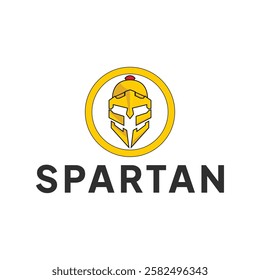 Spartan logo vector. EPS 10 editable vector spartan helmet