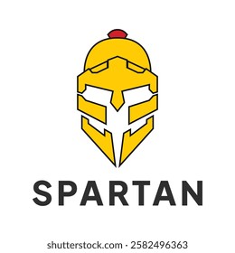 Spartan logo vector. EPS 10 editable vector spartan helmet