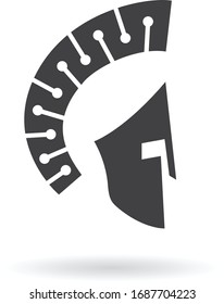 Spartan Logo Vector, Spartan Helmet Logo