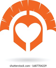 Spartan Logo-Vektorillustration, Spartan-Helm-Logo