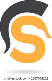 Spartan Logo-Vektorillustration, Spartan-Helm-Logo