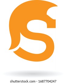 Vector de logotipo espartano, logotipo de casco espartano