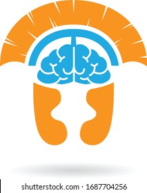 Spartan Logo-Vektorillustration, Spartan-Helm-Logo