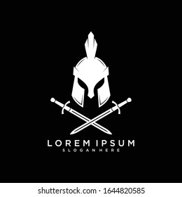 Spartan Logo Vector, Spartan Helmet, Head protection, warrior, soldier, logo, symbol, icon, vector.