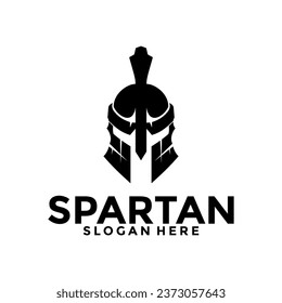 Spartan logo vector, Spartan helmet logo vector illustration design template