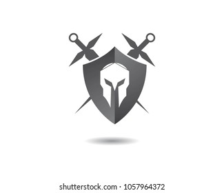 spartan logo vector icon template
