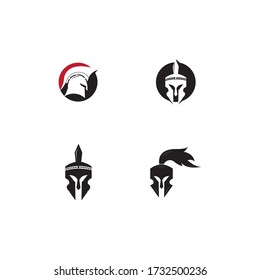 spartan logo vector icon template