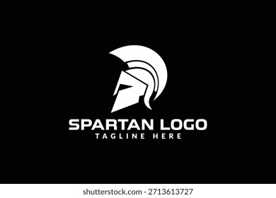 ilustração de vetor de logotipo spartan. modelo de logotipo de escudo spartan