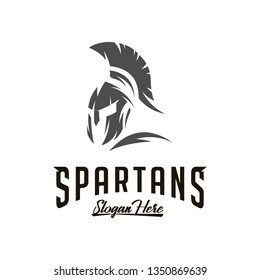 Spartan Logo Vector, Sparta Logo Vector, Spartan Helmet Logo Template, Icon Symbol