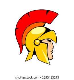 Spartan Logo Vector, Sparta Logo Vector, Spartan Helmet Logo Template, Icon Symbol