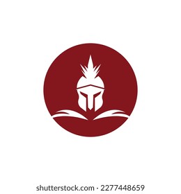 Vector con logotipo espartano Vector con logotipo Esparta Spartan Casco con logotipo Plantilla Icono